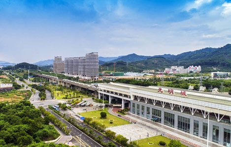 A passenger terminal in Shenzhen